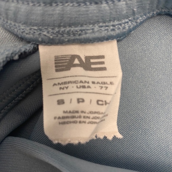 AE -Set of 3- 24/7 Sweat Shorts in Gray, Blue and Heather Cream size Small - Picture 11 of 16